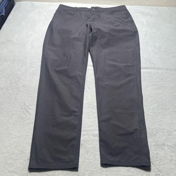 Vuori Chino Meta Cascade Pants Mens XL 38x30 Warpstreme Trouser Gray 4 Stretch - Picture 15 of 16